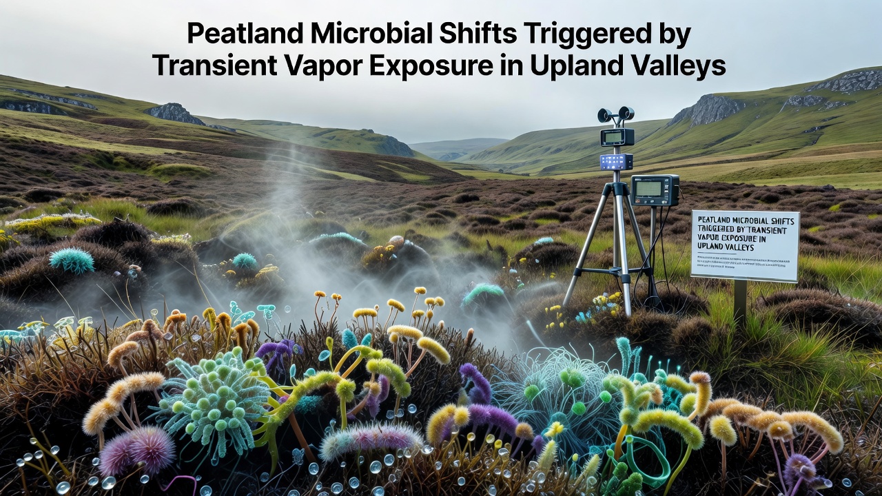 Peatland Microbial Shifts Triggered by Transient Vapor Exposure in Upland Valleys